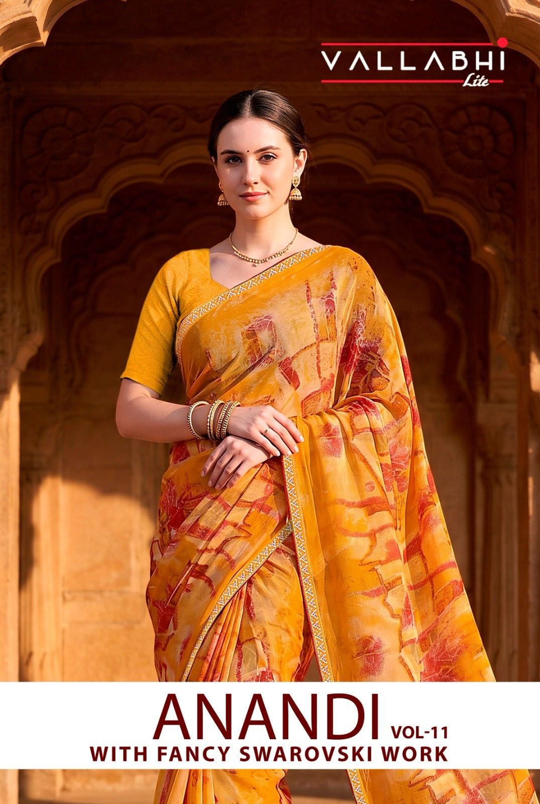 Anandi Vol 11 Vallabhi Lite Weightless Sarees Exporter