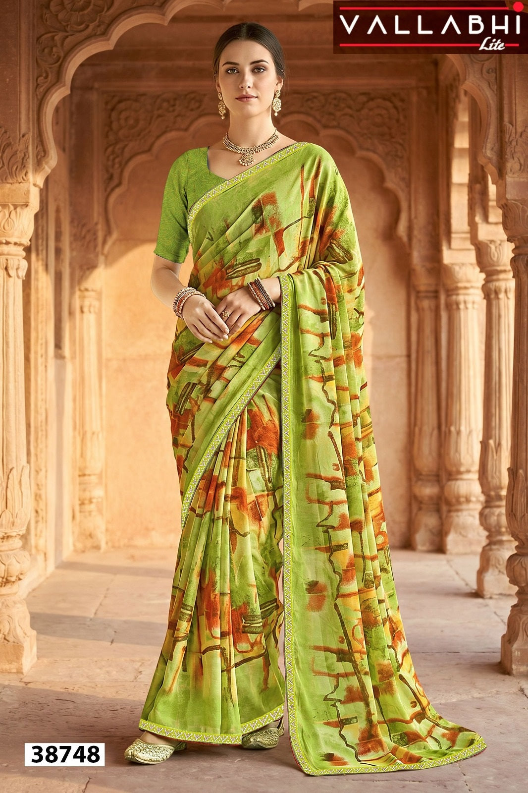 Anandi Vol 11 Vallabhi Lite Weightless Sarees Exporter