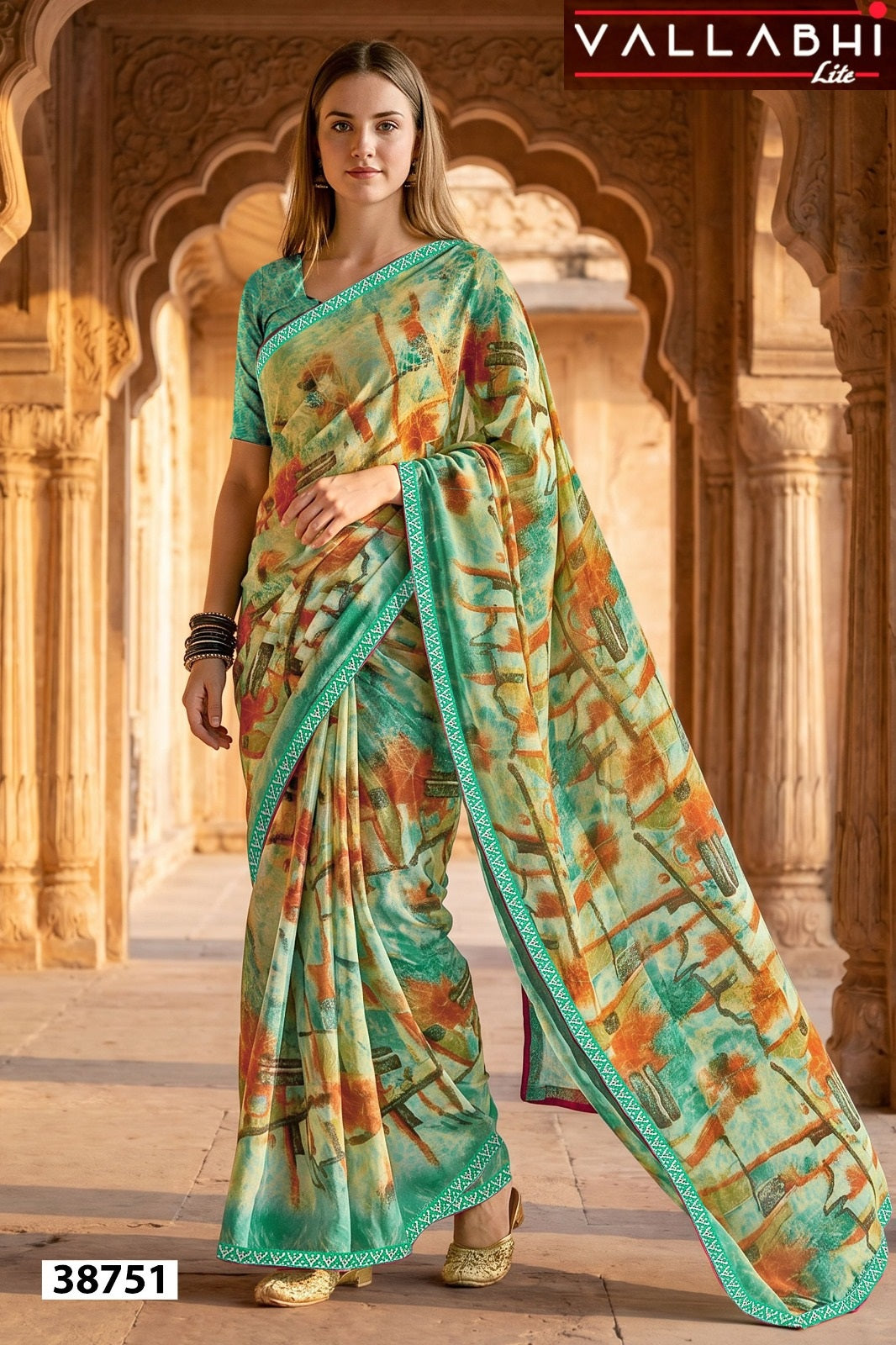 Anandi Vol 11 Vallabhi Lite Weightless Sarees Exporter