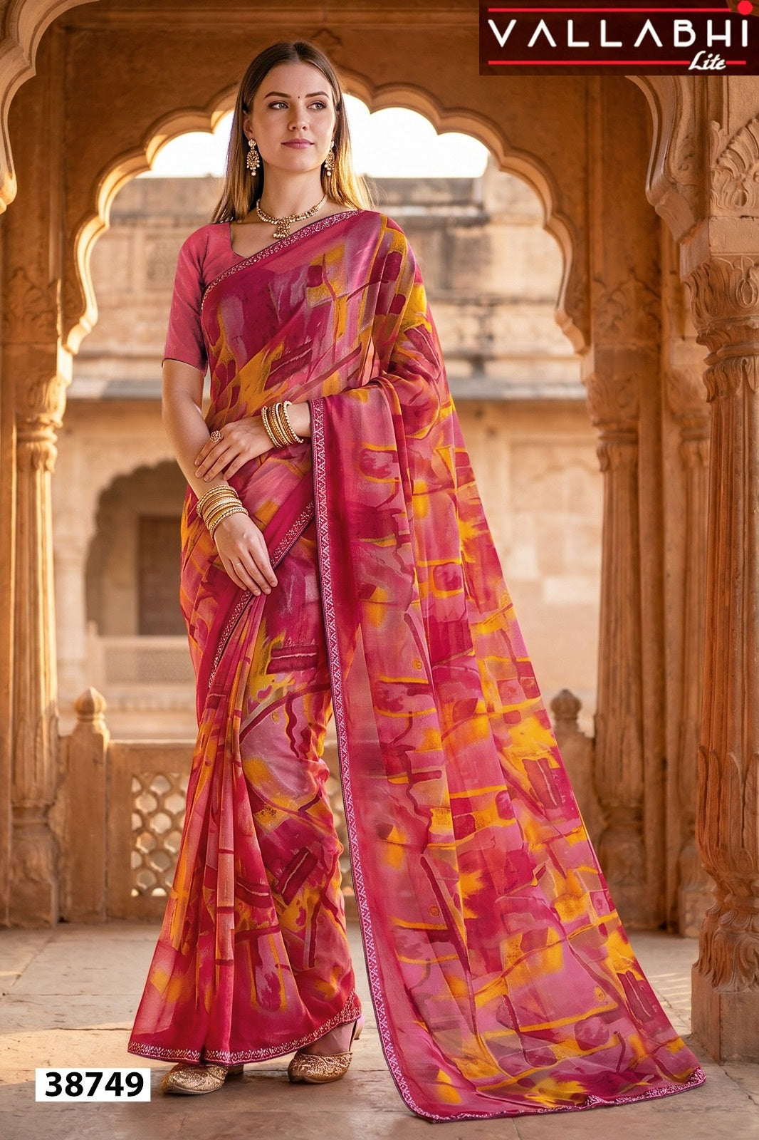 Anandi Vol 11 Vallabhi Lite Weightless Sarees Exporter