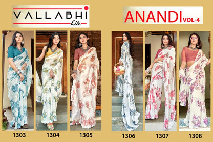 Anandi Vol 4 Vallabhi Lite Georgette Sarees Exporter