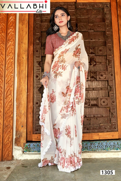 Anandi Vol 4 Vallabhi Lite Georgette Sarees Exporter