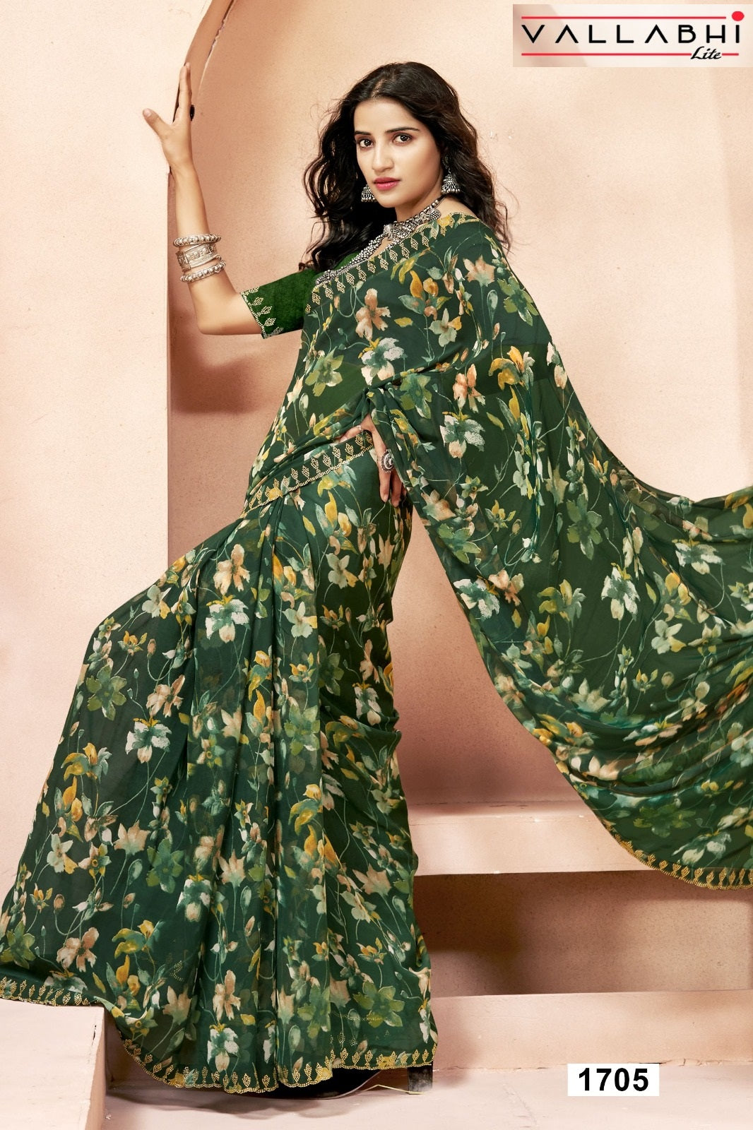 Anandi Vol 9 Vallabhi Lite Georgette Sarees Exporter India