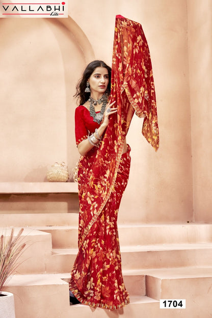 Anandi Vol 9 Vallabhi Lite Georgette Sarees Exporter India