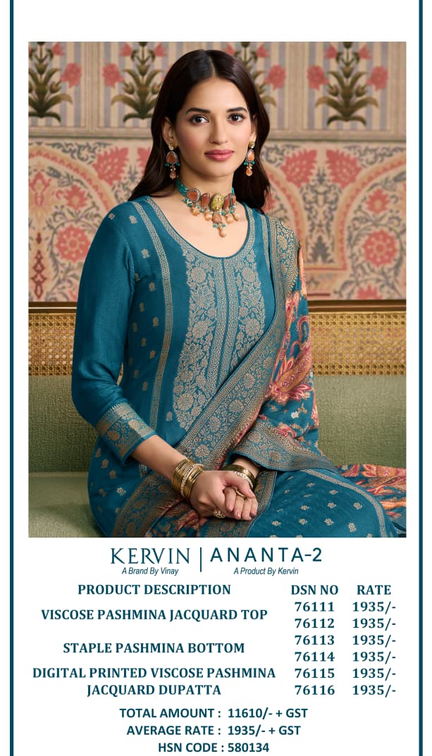 Ananra 2 Kervin Vinay Fashion Llp Pashmina Suits Exporter Gujarat