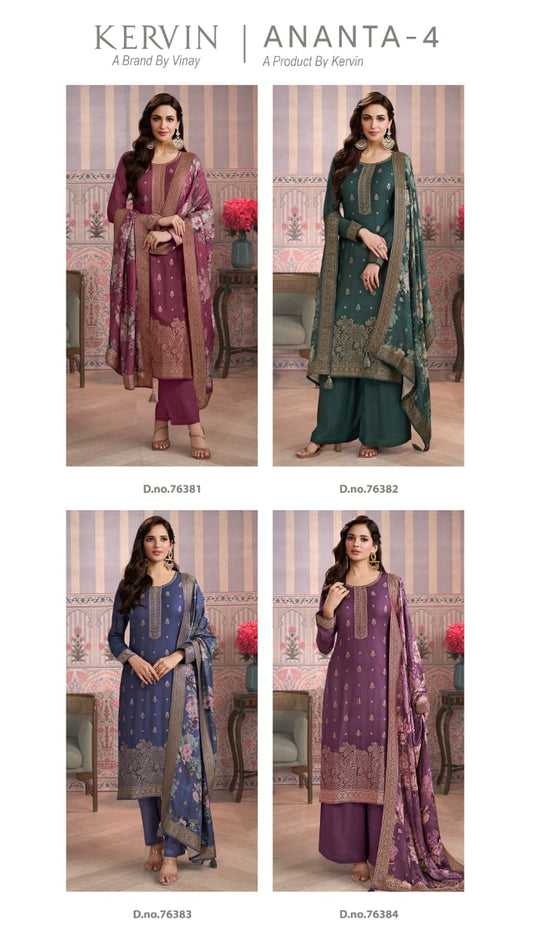 Ananta 4 Kervin Vinay Fashion Llp Pashmina Suits Wholesaler Gujarat