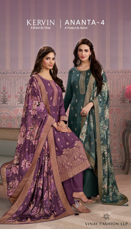 Ananta 4 Kervin Vinay Fashion Llp Pashmina Suits Wholesaler Gujarat