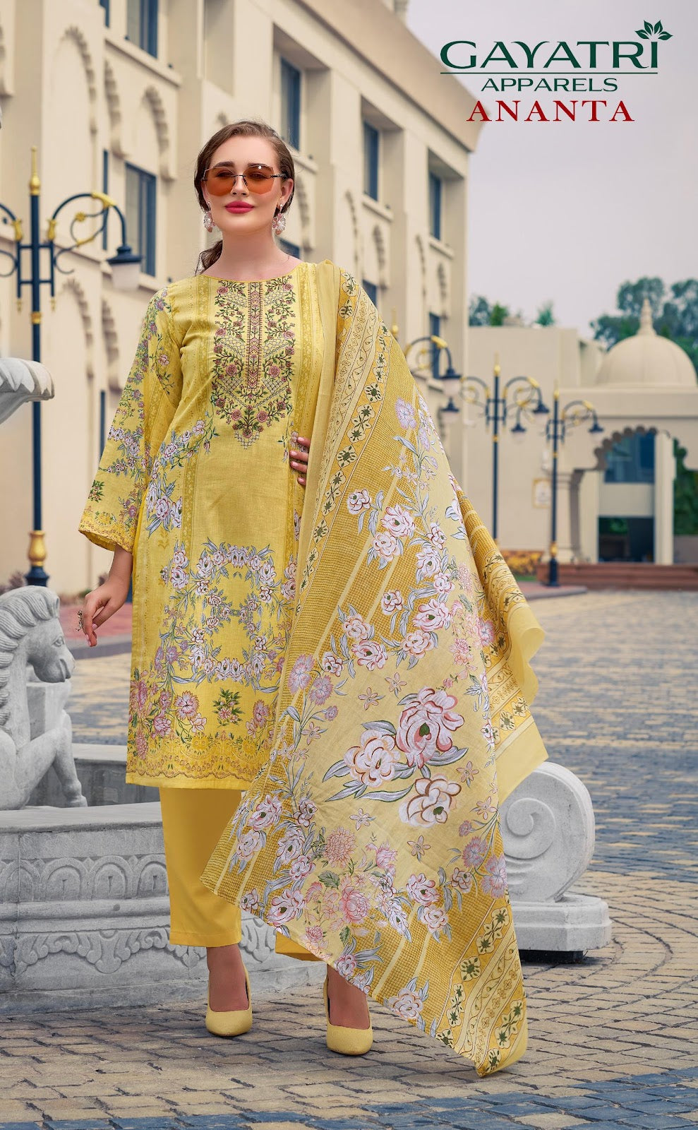 Ananta Vol 1 Gayatri Cambric Cotton Karachi Salwar Suits Supplier Gujarat
