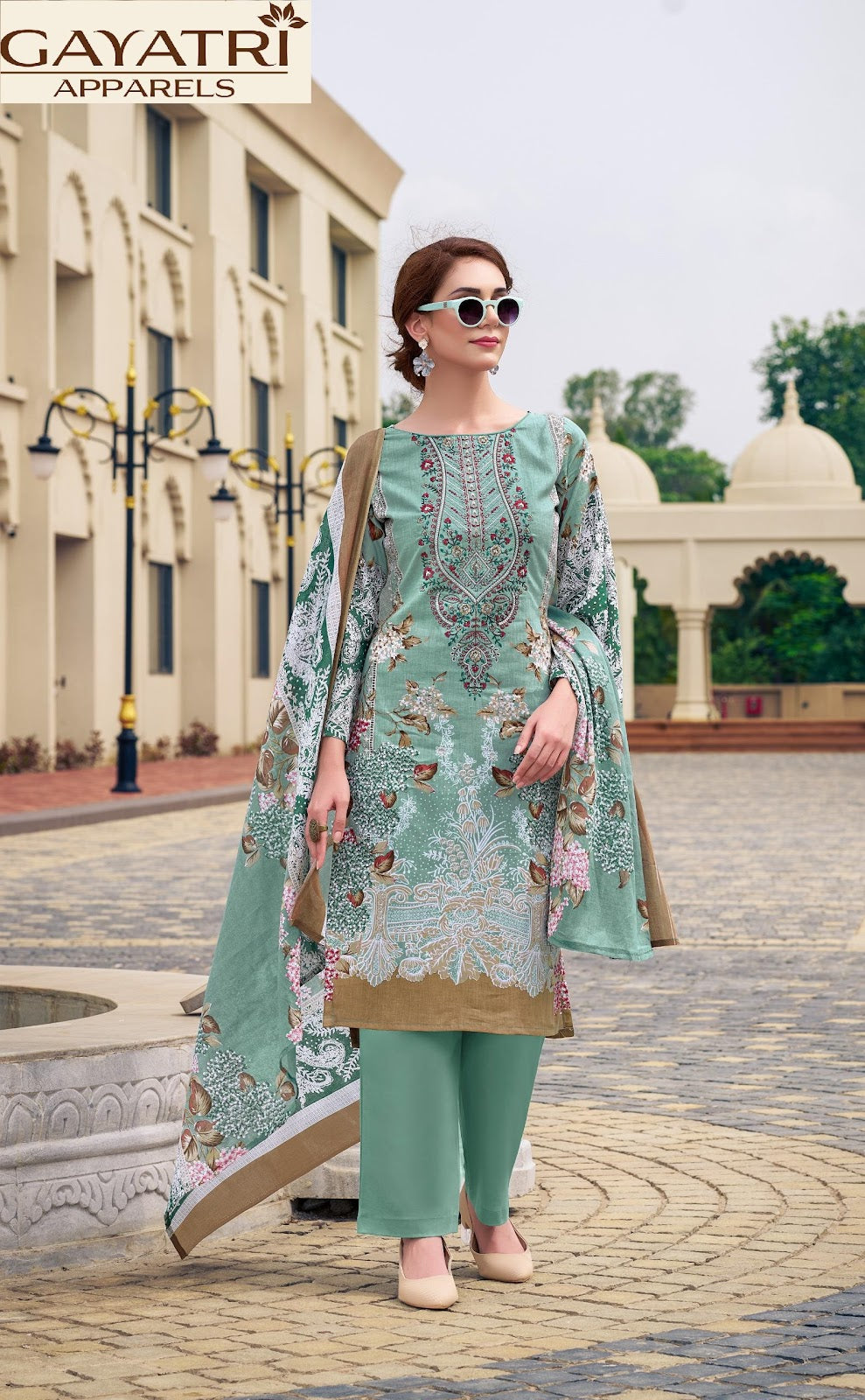 Ananta Vol 1 Gayatri Cambric Cotton Karachi Salwar Suits Supplier Gujarat