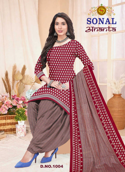 Ananta Vol 1 Sonal Textile Cotton Dress Material Wholesaler India