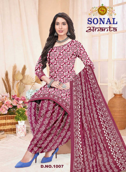 Ananta Vol 1 Sonal Textile Cotton Dress Material Wholesaler India
