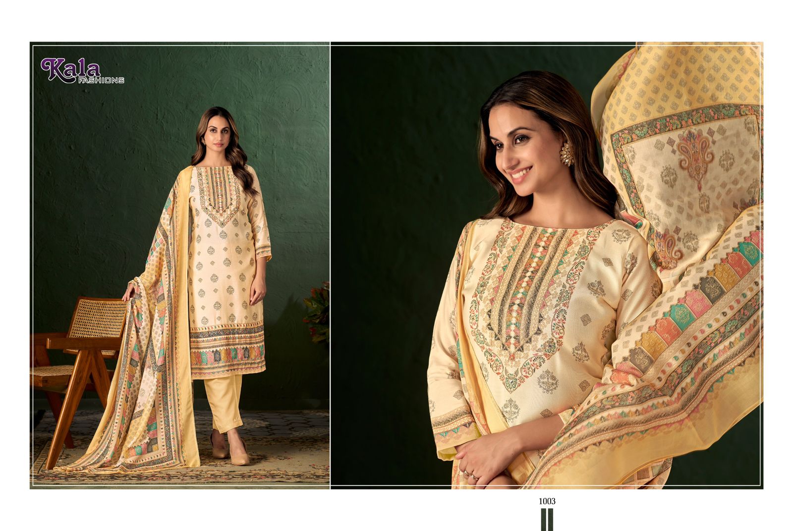 Ananya Kala Fashion Muslin Pant Style Suits Wholesaler Ahmedabad