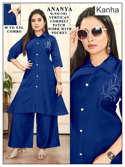 Ananya Kanha Vertican Co Ord Set Exporter Ahmedabad