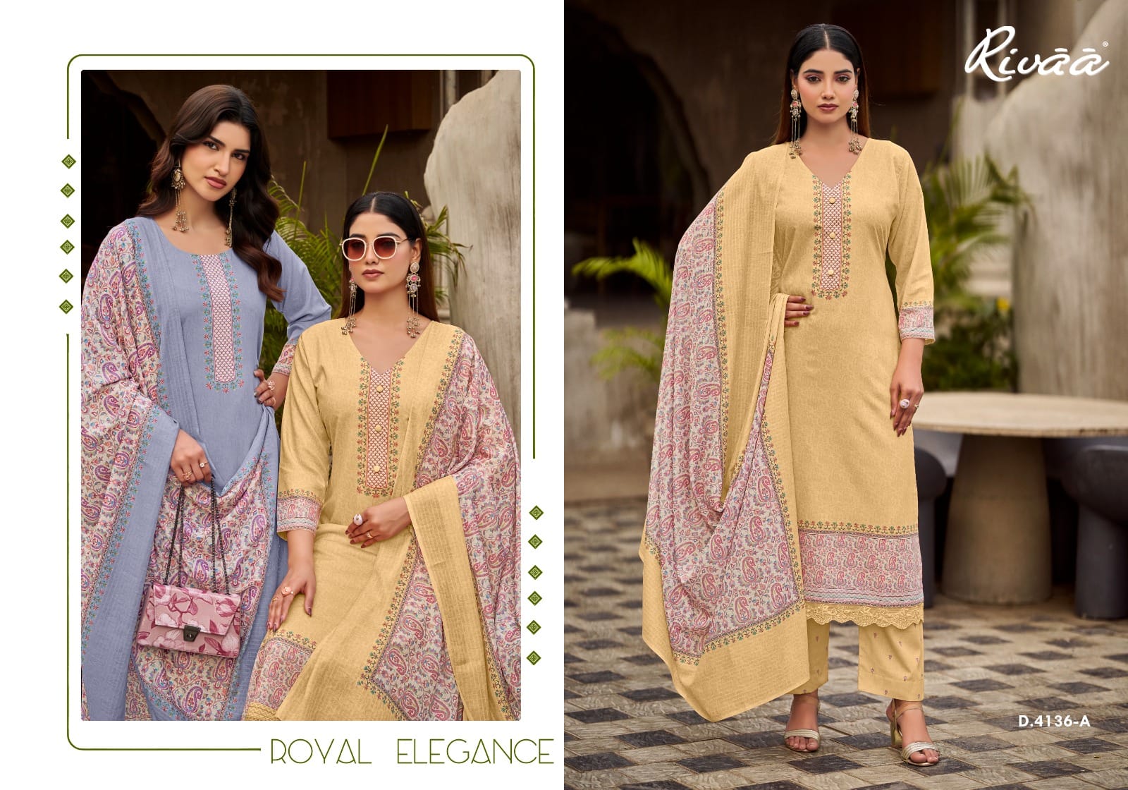 Ananya Rivaa Cotton Pant Style Suits Exporter Gujarat