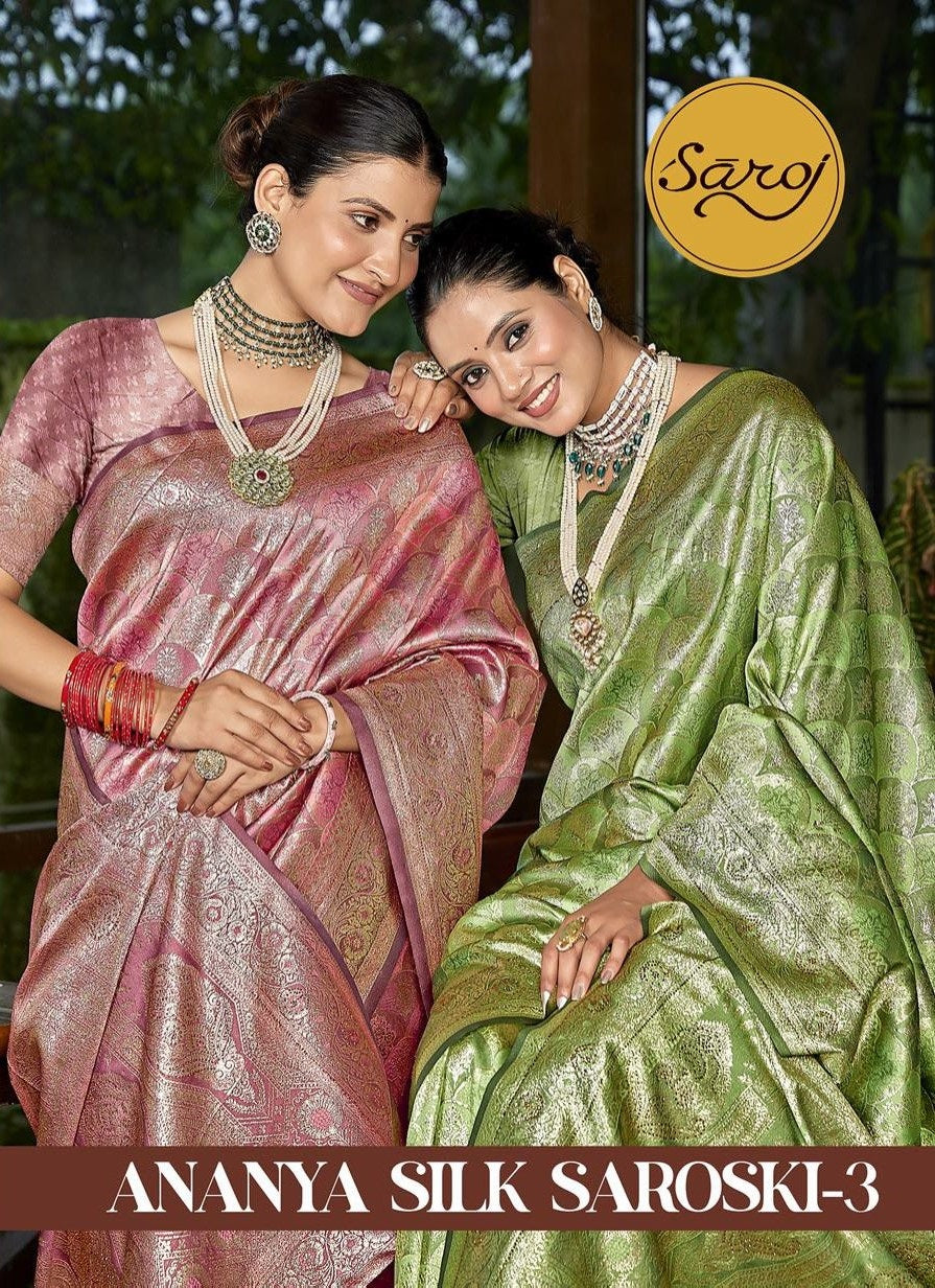 Ananya Silk Saroski Vol 3 Saroj Sarees Manufacturer