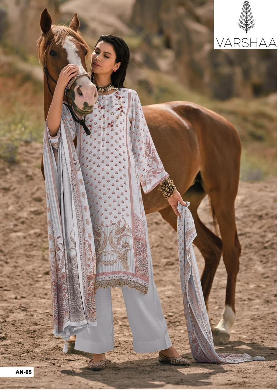 Ananya Varshaa Muslin Pant Style Suits Exporter