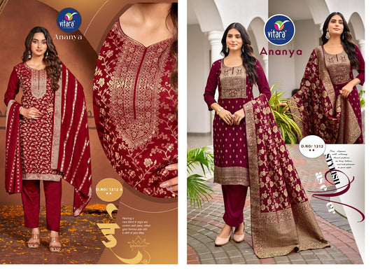 Ananya Vitara Dola Viscose Readymade Pant Style Suits Manufacturer Ahmedabad