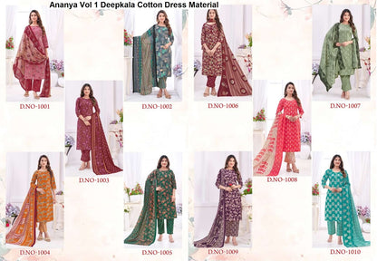 Ananya Vol 1 Deepkala Cotton Dress Material Wholesale