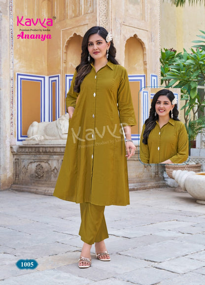 Ananya Vol 1 Kavya Vatican Co Ord Set Wholesaler Gujarat