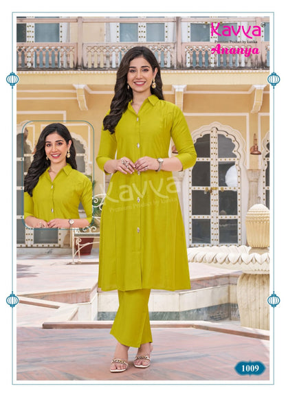 Ananya Vol 1 Kavya Vatican Co Ord Set Wholesaler Gujarat