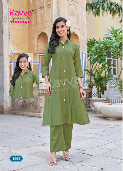 Ananya Vol 1 Kavya Vatican Co Ord Set Wholesaler Gujarat