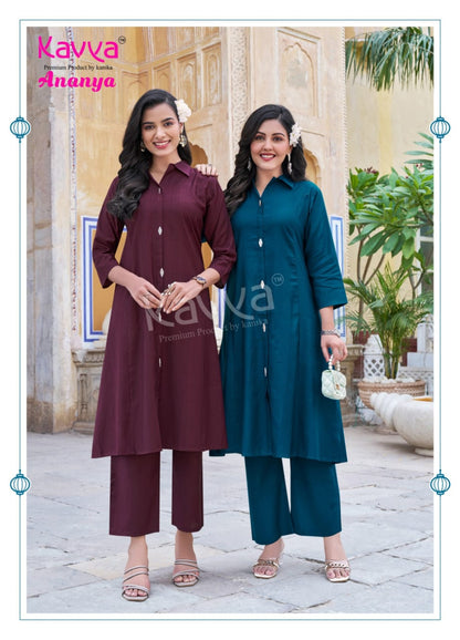 Ananya Vol 1 Kavya Vatican Co Ord Set Wholesaler Gujarat