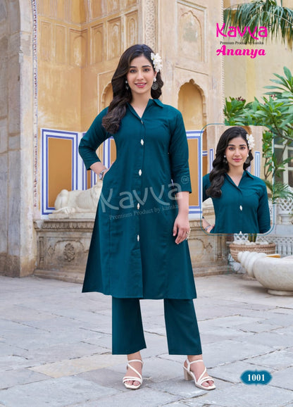 Ananya Vol 1 Kavya Vatican Co Ord Set Wholesaler Gujarat