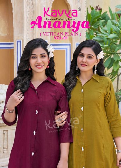 Ananya Vol 1 Kavya Vatican Co Ord Set Wholesaler Gujarat