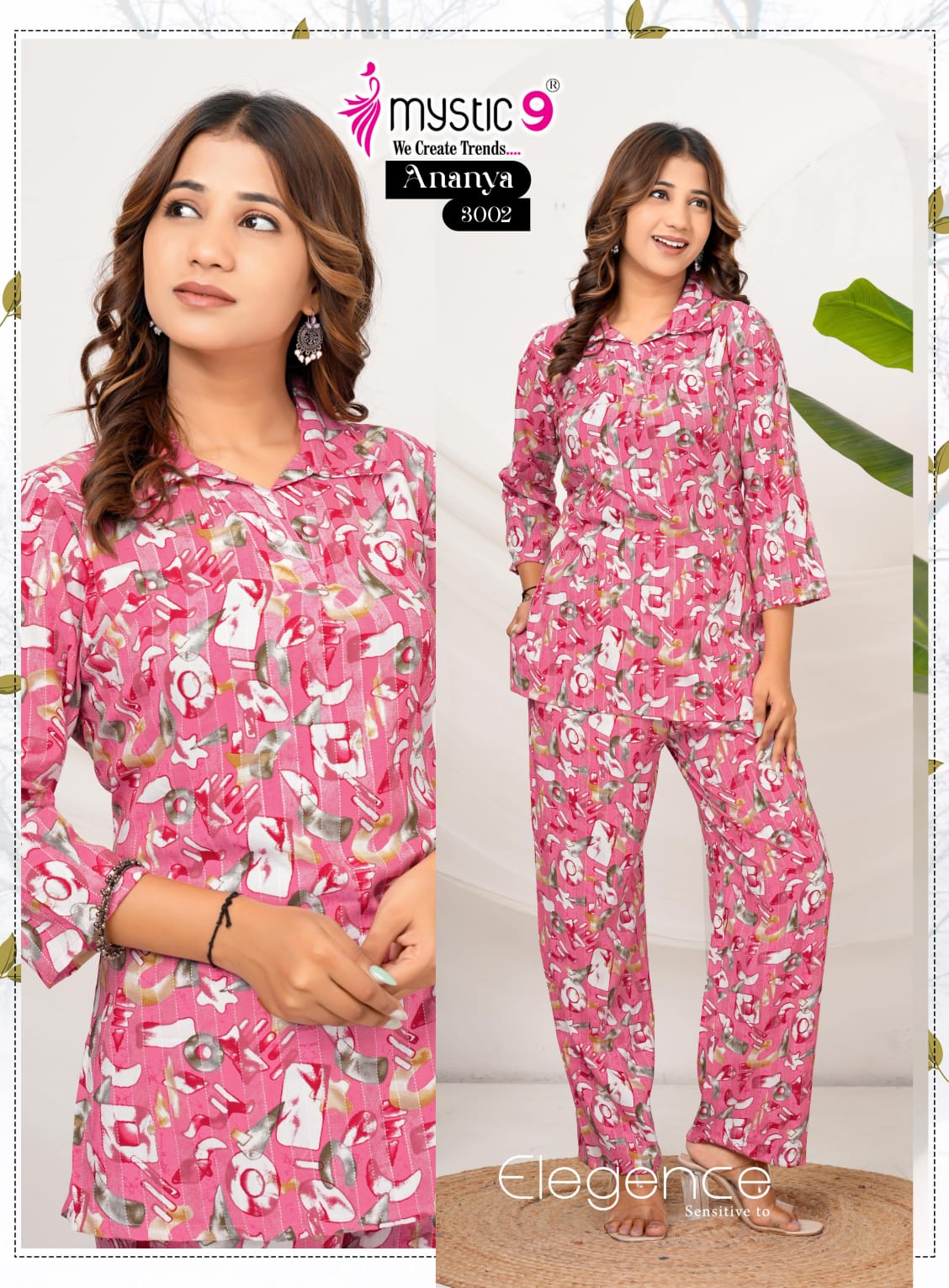 Ananya Vol 1 Mystic 9 Viscose Co Ord Set Wholesaler Ahmedabad
