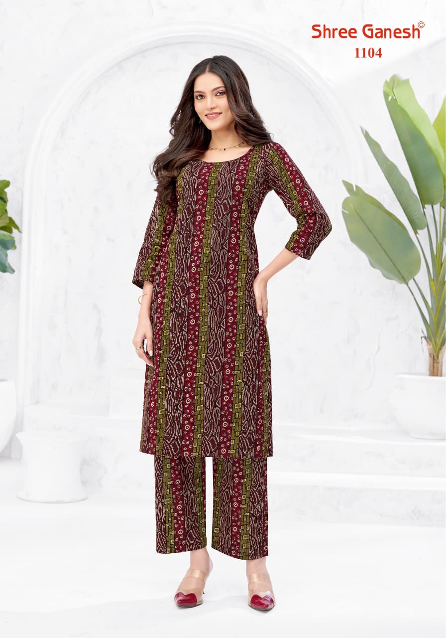 Ananya Vol 1 Shree Ganesh Cotton Co Ord Set Exporter