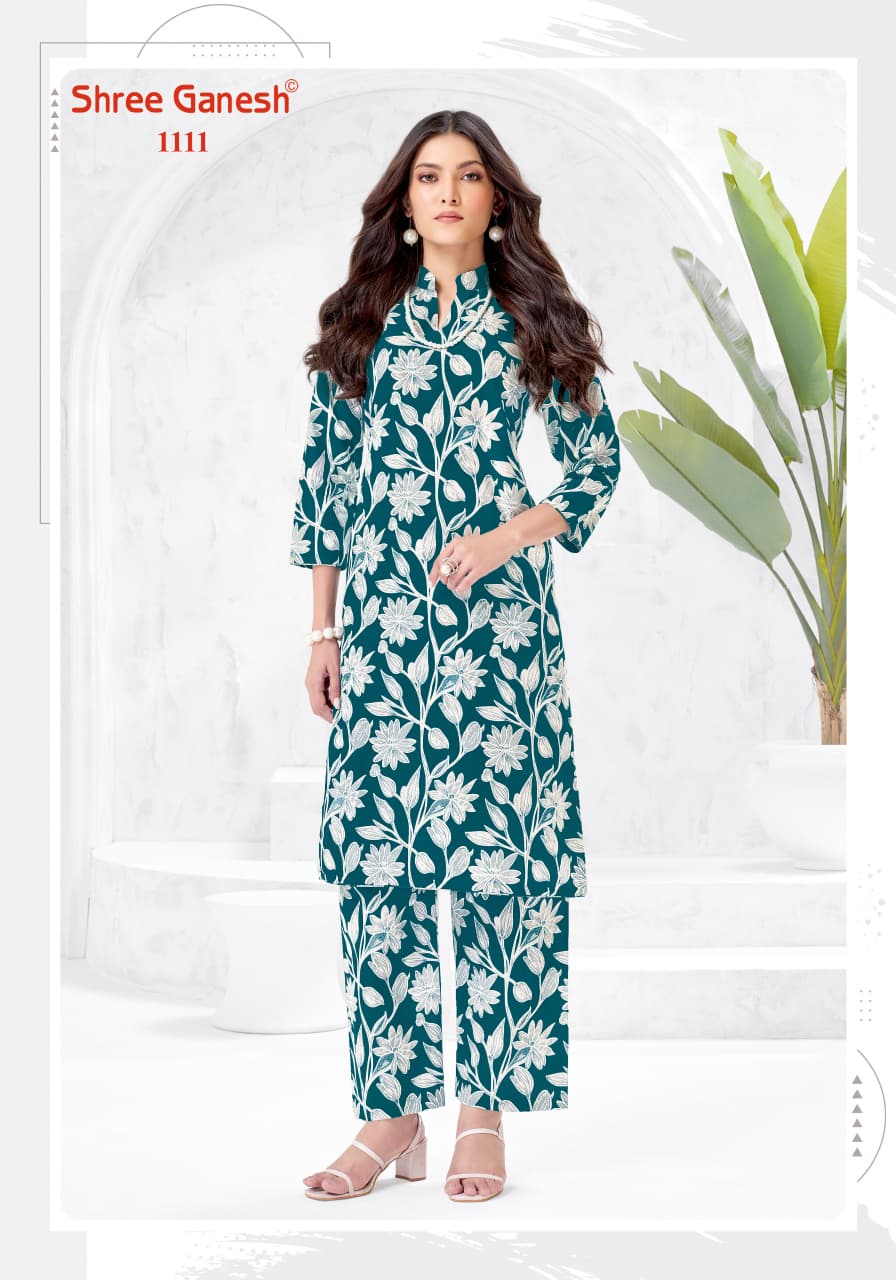 Ananya Vol 1 Shree Ganesh Cotton Co Ord Set Exporter