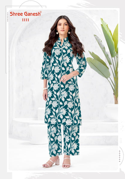 Ananya Vol 1 Shree Ganesh Cotton Co Ord Set Exporter