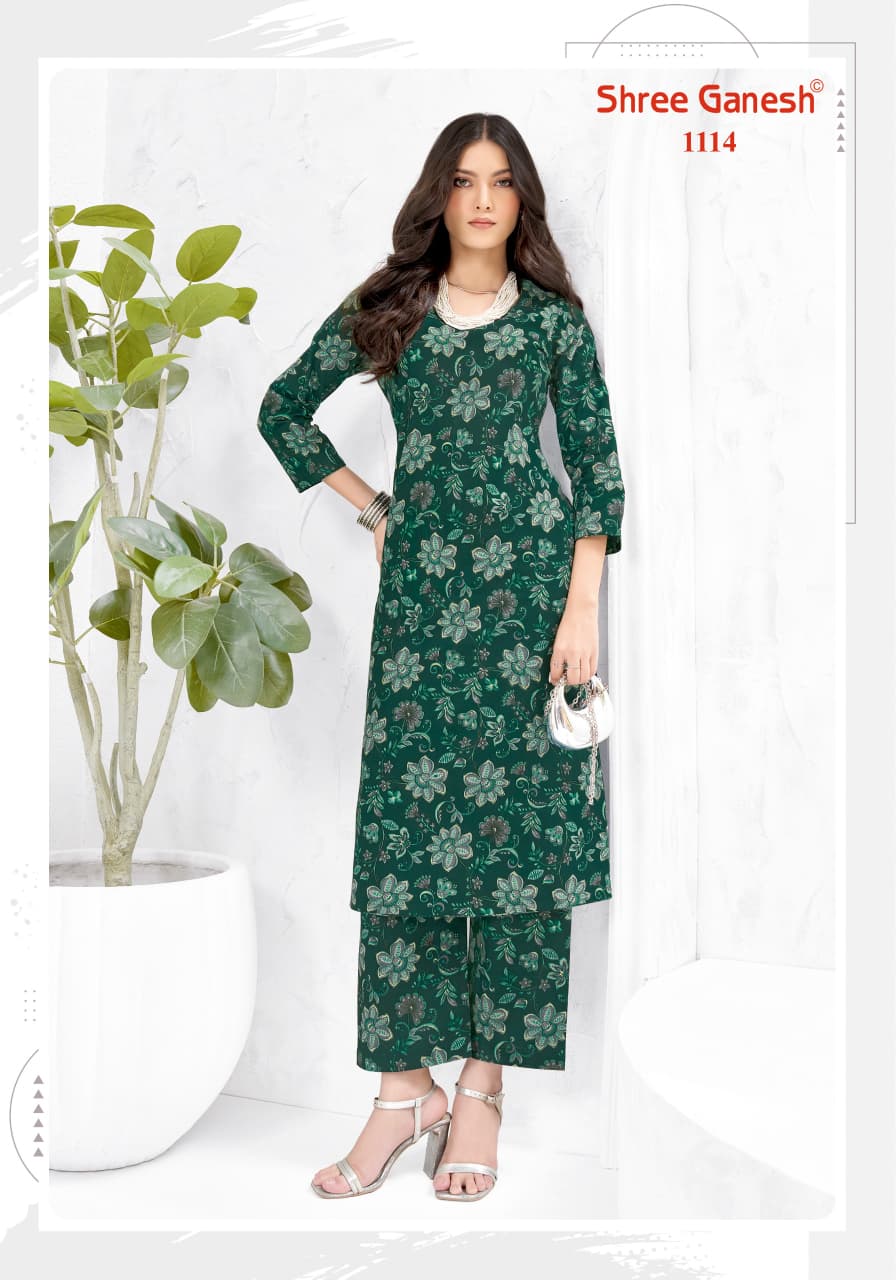 Ananya Vol 1 Shree Ganesh Cotton Co Ord Set Exporter