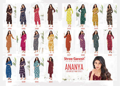 Ananya Vol 1 Shree Ganesh Cotton Co Ord Set Exporter