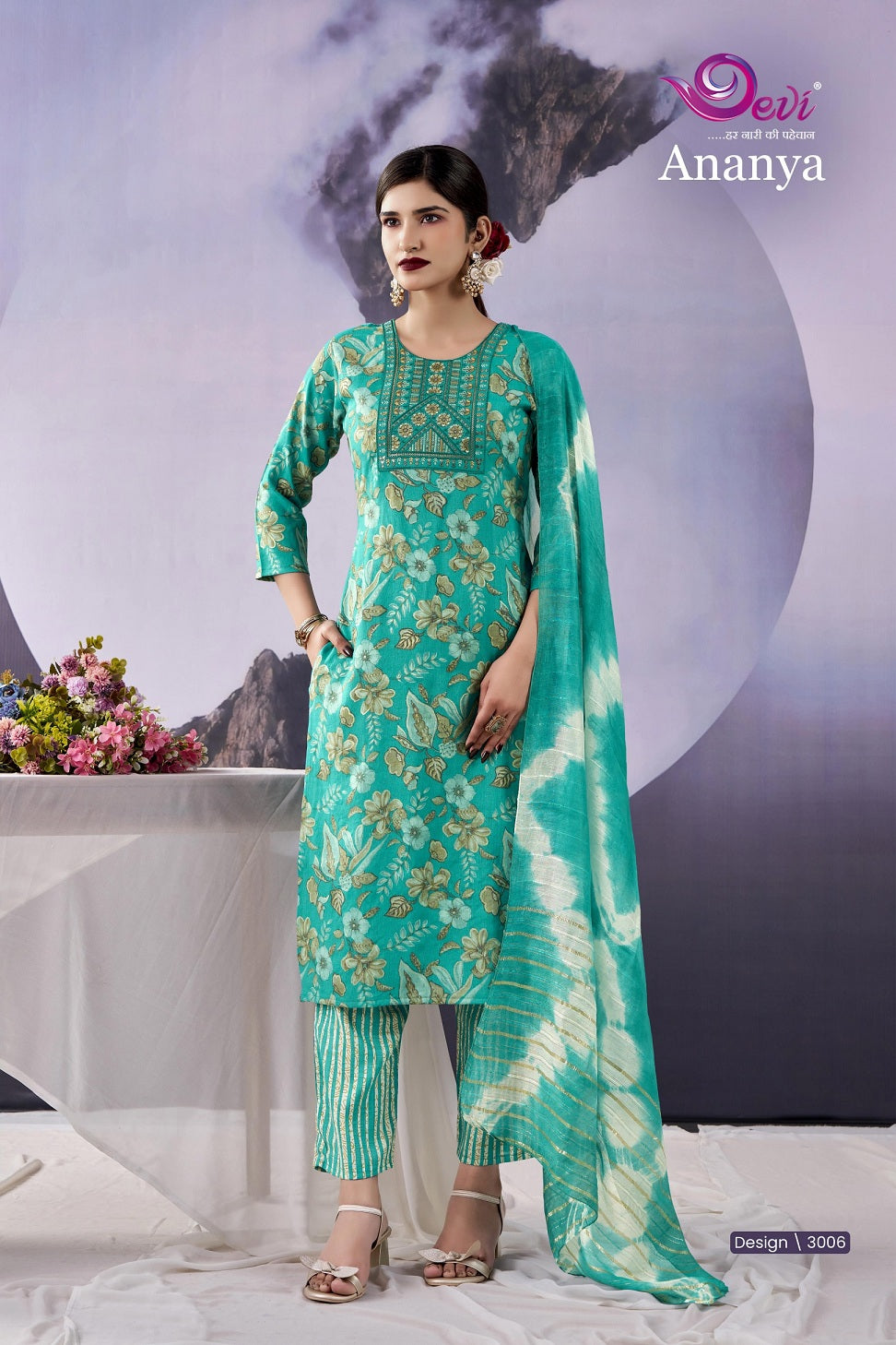 Ananya Vol 3 Devi Capsule Rayon Readymade Pant Style Suits Exporter India