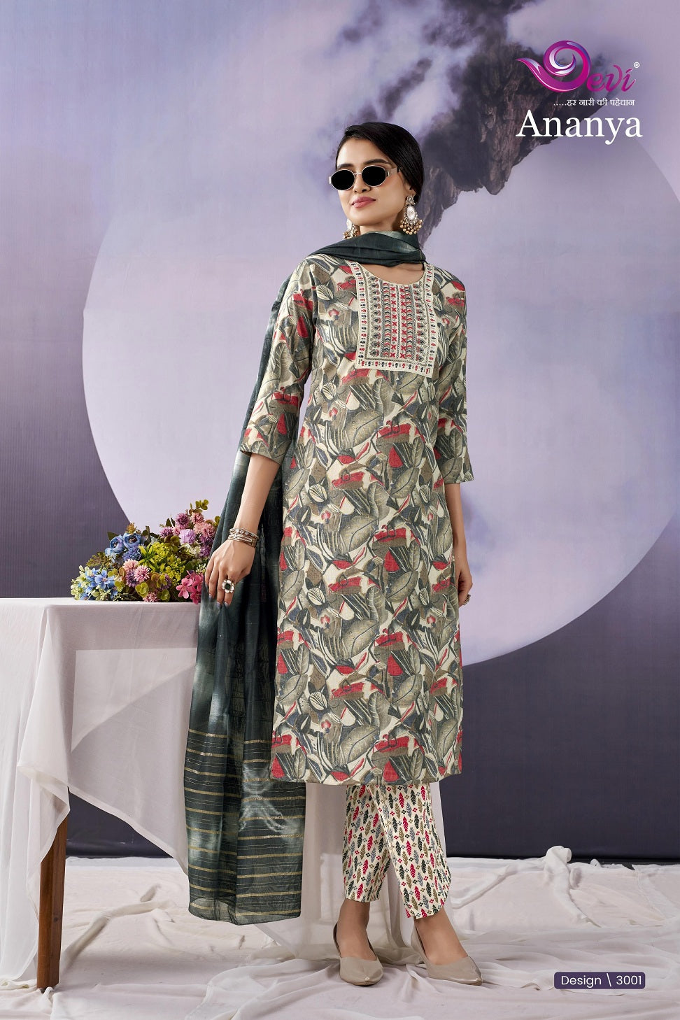 Ananya Vol 3 Devi Capsule Rayon Readymade Pant Style Suits Exporter India