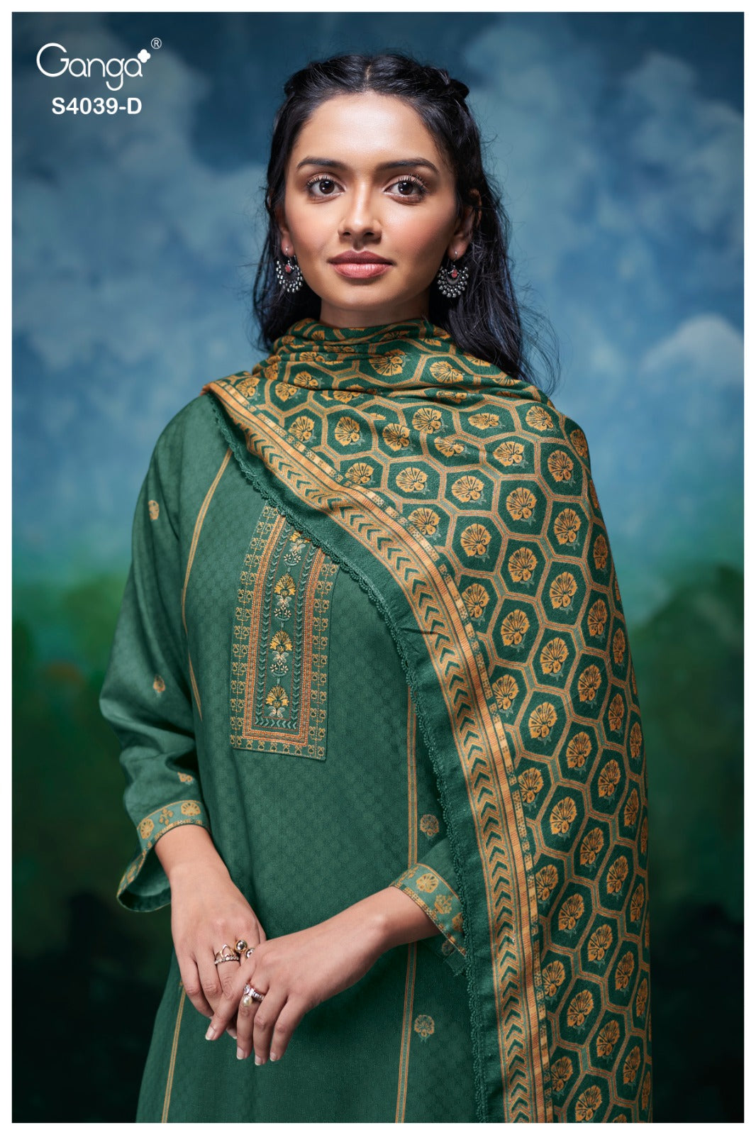 Anara 4039 Ganga Pashmina Suits Supplier Gujarat