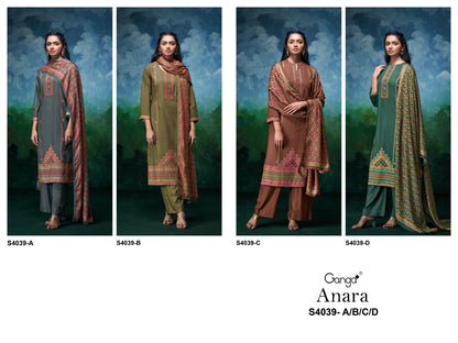 Anara 4039 Ganga Pashmina Suits Supplier Gujarat