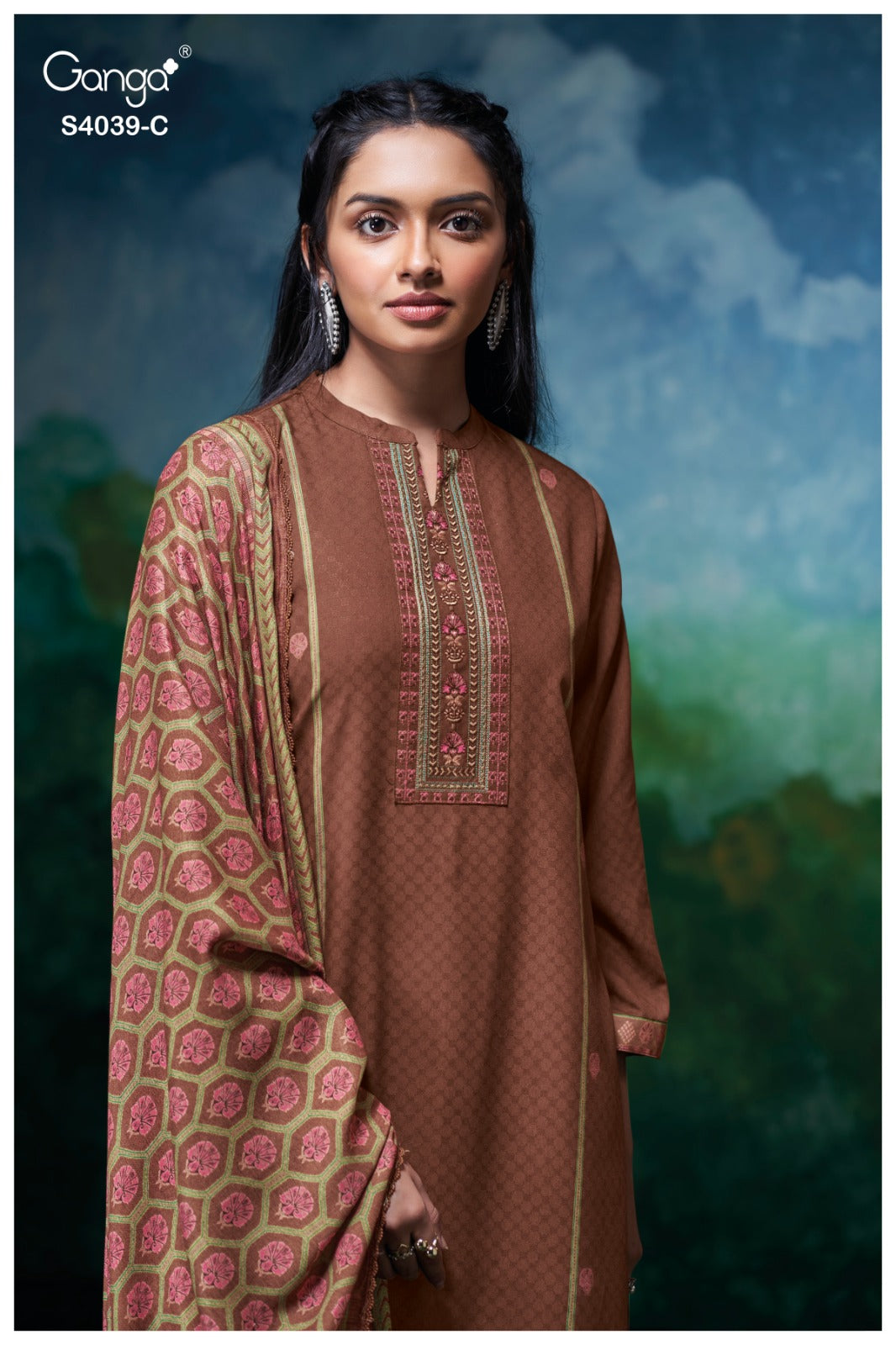 Anara 4039 Ganga Pashmina Suits Supplier Gujarat