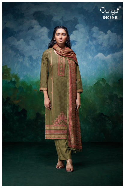 Anara 4039 Ganga Pashmina Suits Supplier Gujarat