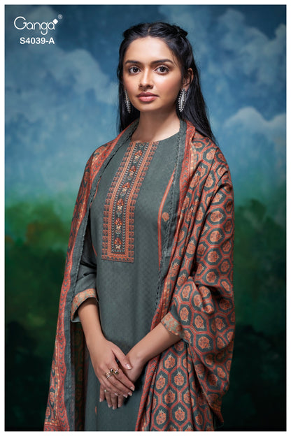 Anara 4039 Ganga Pashmina Suits Supplier Gujarat