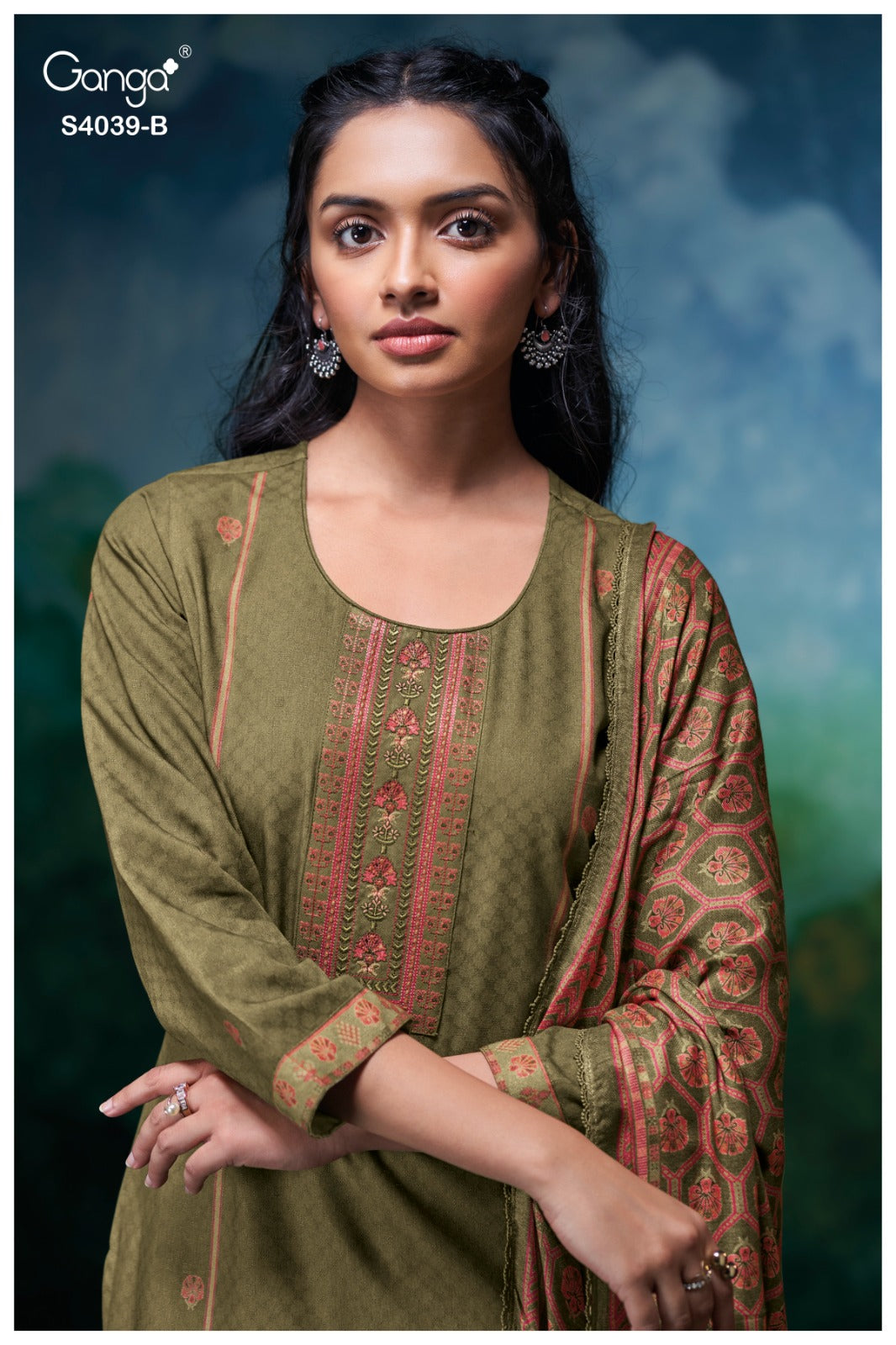 Anara 4039 Ganga Pashmina Suits Supplier Gujarat