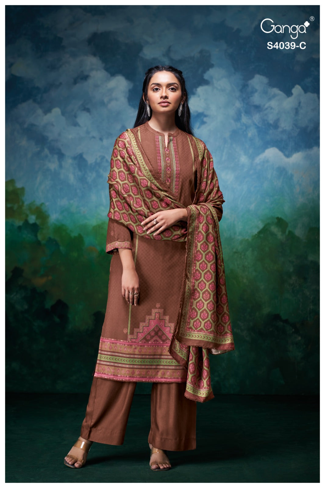 Anara 4039 Ganga Pashmina Suits Supplier Gujarat