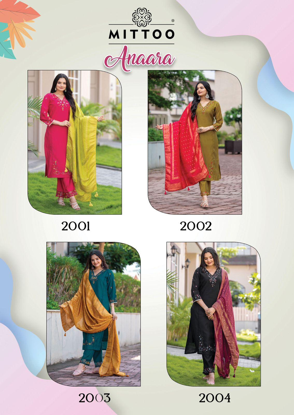 Anara Mittoo Modal Readymade Pant Style Suits Wholesale Rate