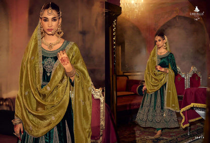 Anarkali Cinderella Velvet Suits Exporter Ahmedabad
