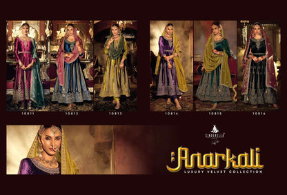 Anarkali Cinderella Velvet Suits Exporter Ahmedabad