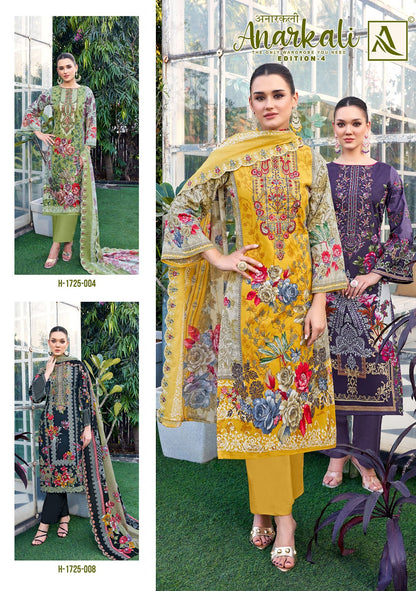 Anarkali Edition 4 Alok Cambric Cotton Karachi Salwar Suits Exporter India