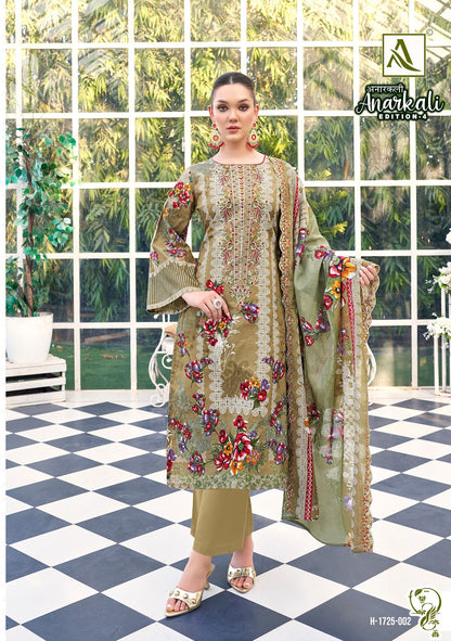 Anarkali Edition 4 Alok Cambric Cotton Karachi Salwar Suits Exporter India