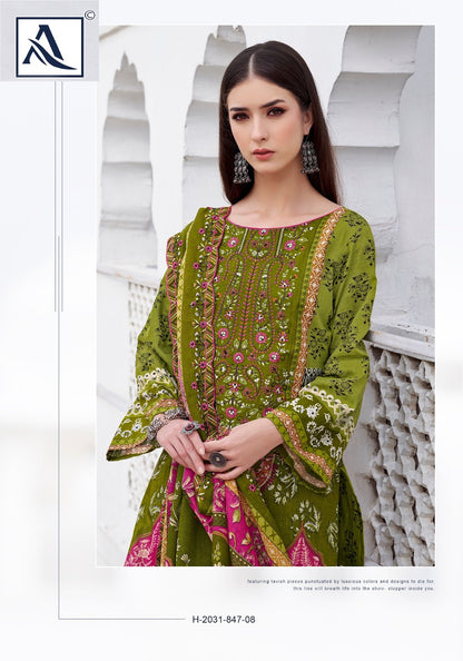 Anarkali Edition 7 Alok Cambric Karachi Readymade Suits Wholesale Rate