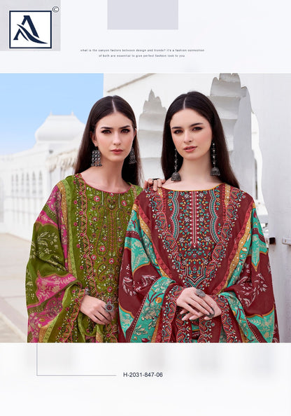Anarkali Edition 7 Alok Cambric Karachi Readymade Suits Wholesale Rate